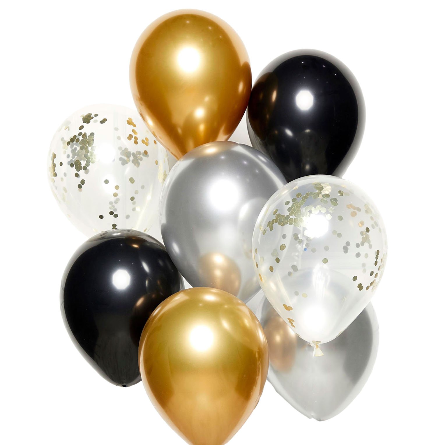 DIY Black, Gold & Silver Latex Balloon Kit
