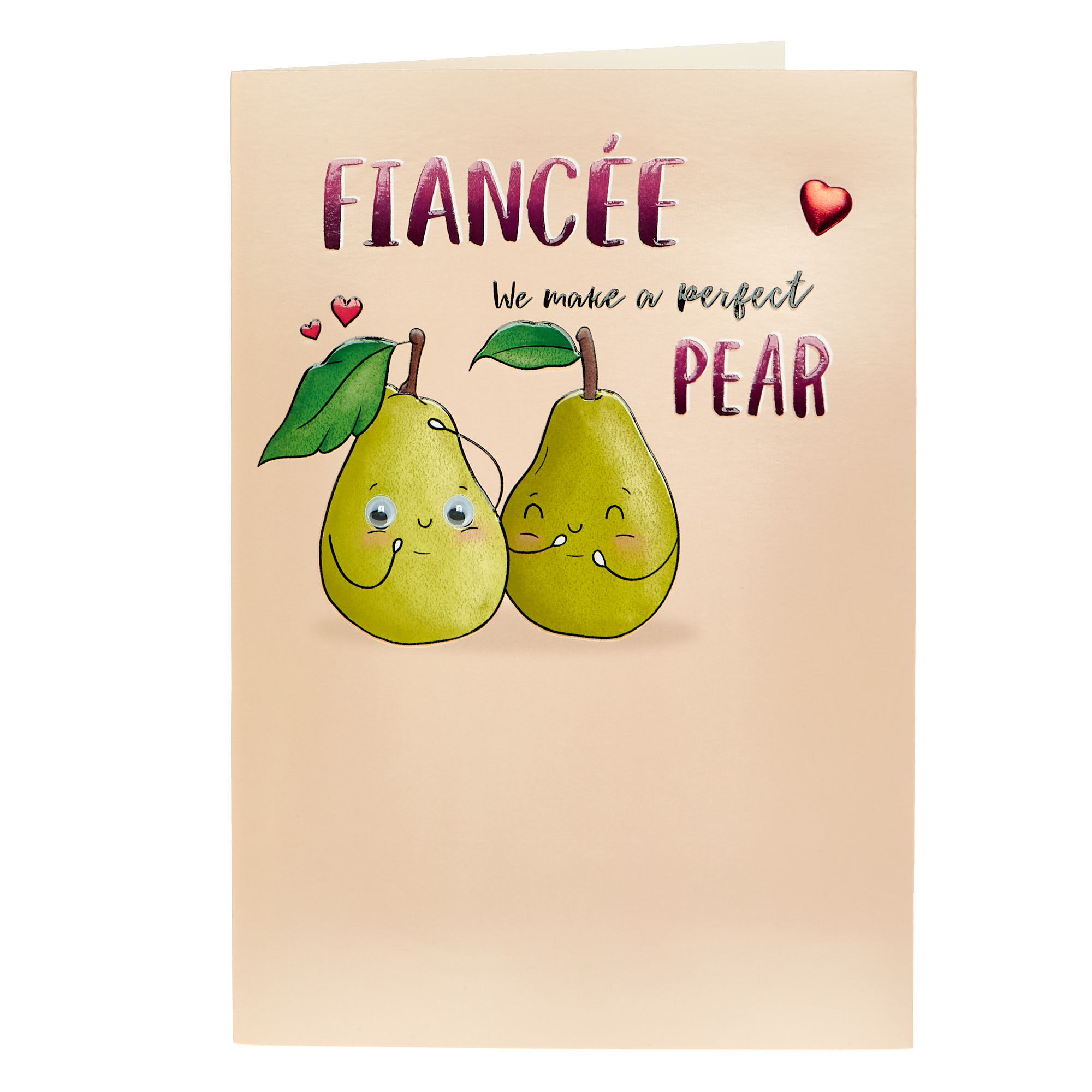 Valentine's Day Card - FiancÃ©e Perfect Pear