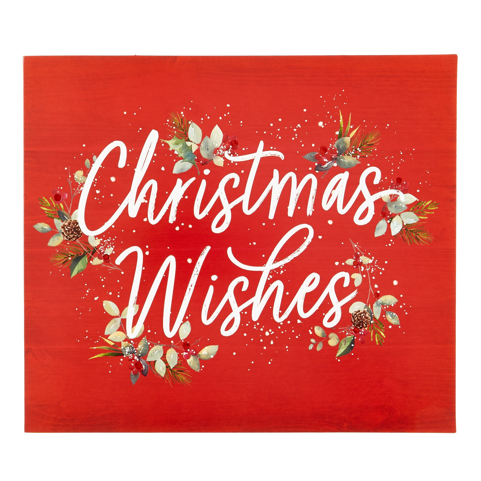 12 Deluxe Charity Boxed Christmas Cards - Joy & Wishes (2 Designs)