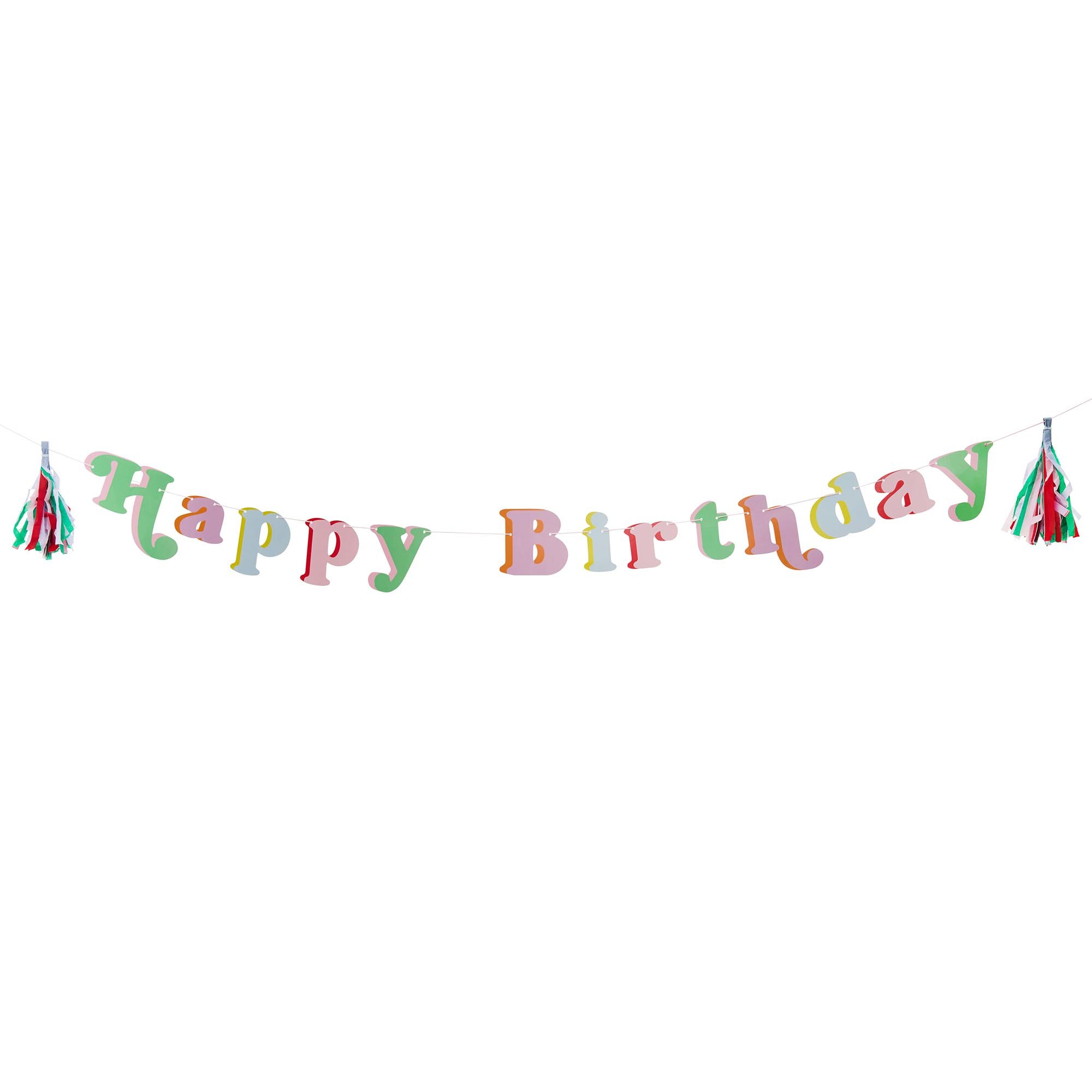 Bright Banquet Happy Birthday Card Banner