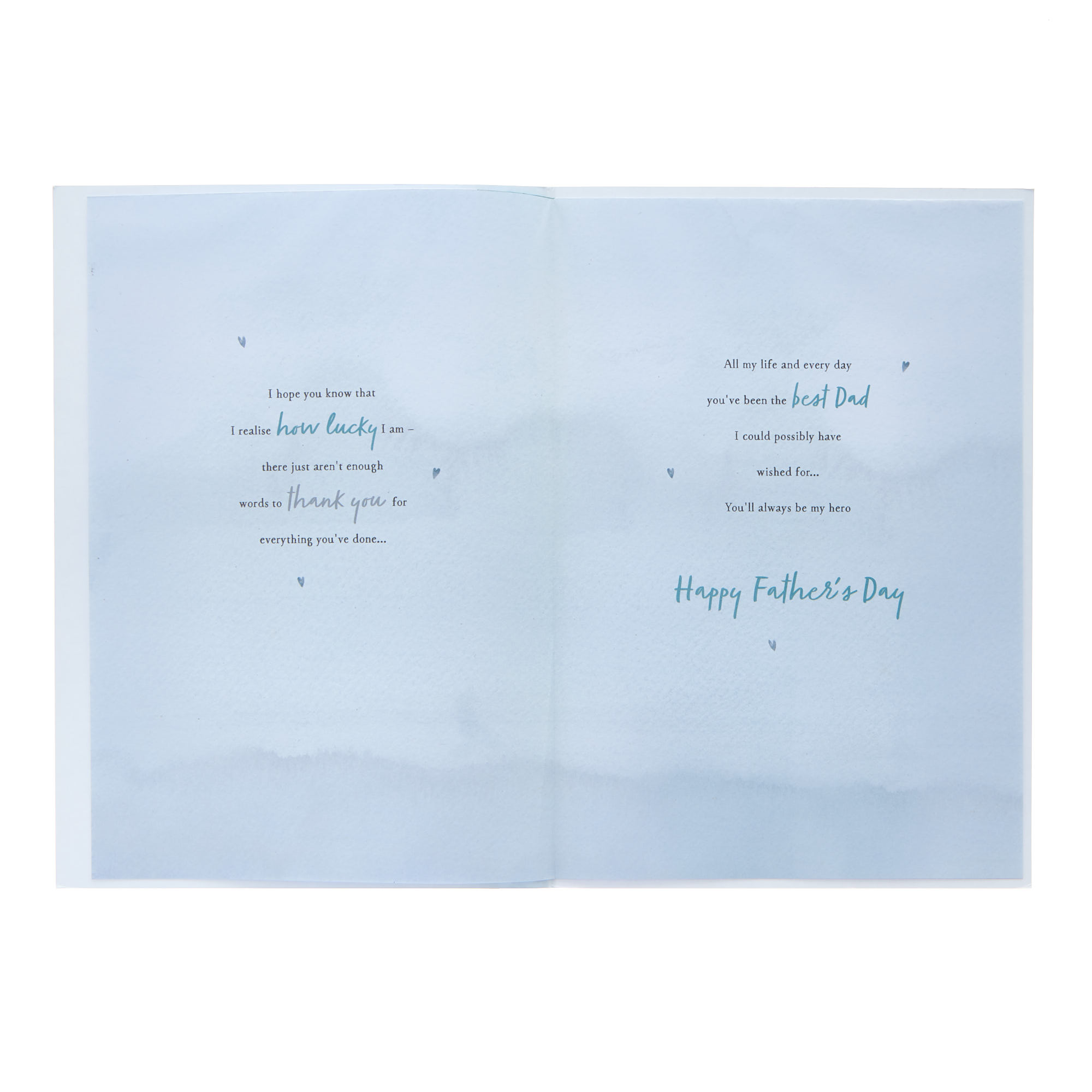Dad There Are No Words Father's Day Card