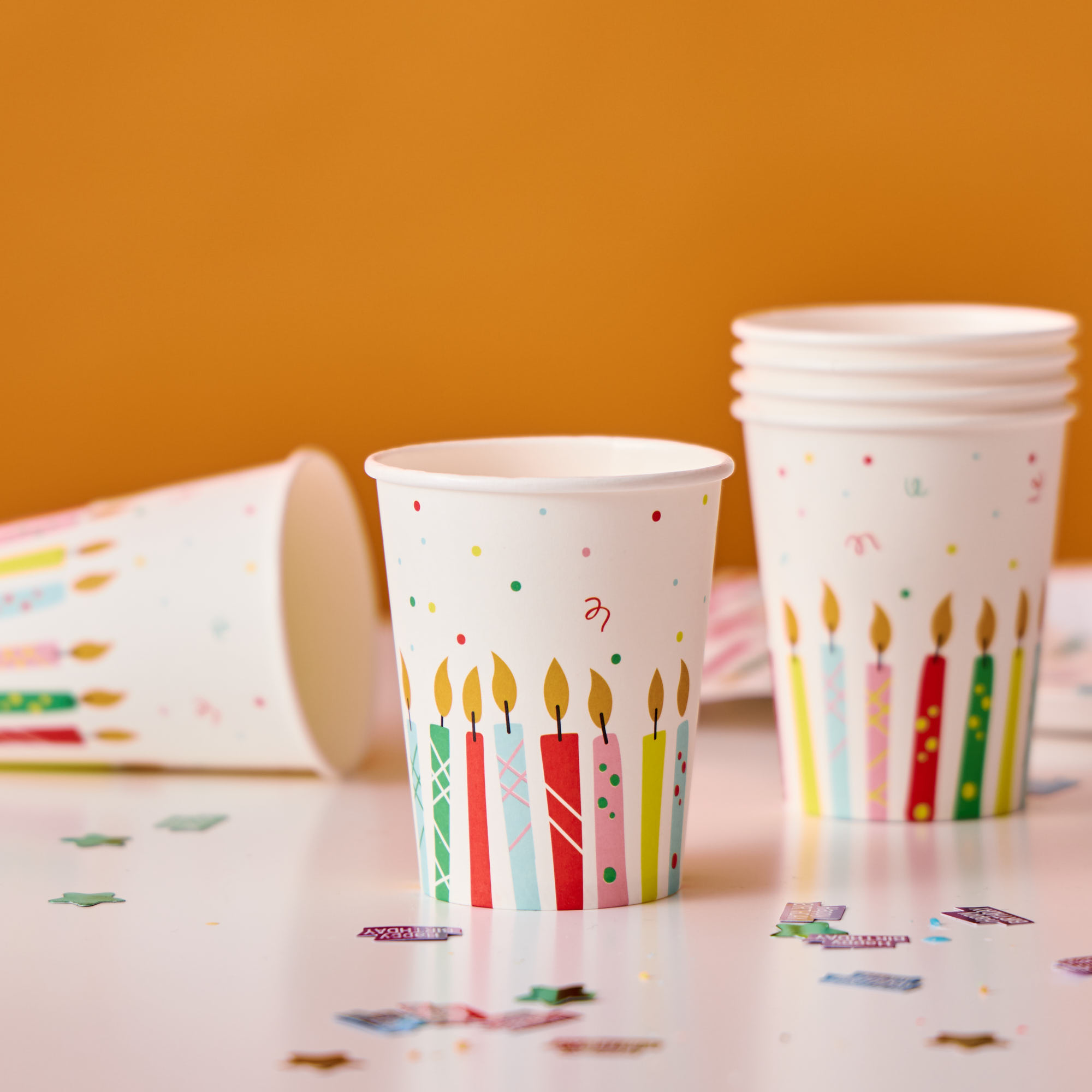 Candles Paper Cups - Pack of 10