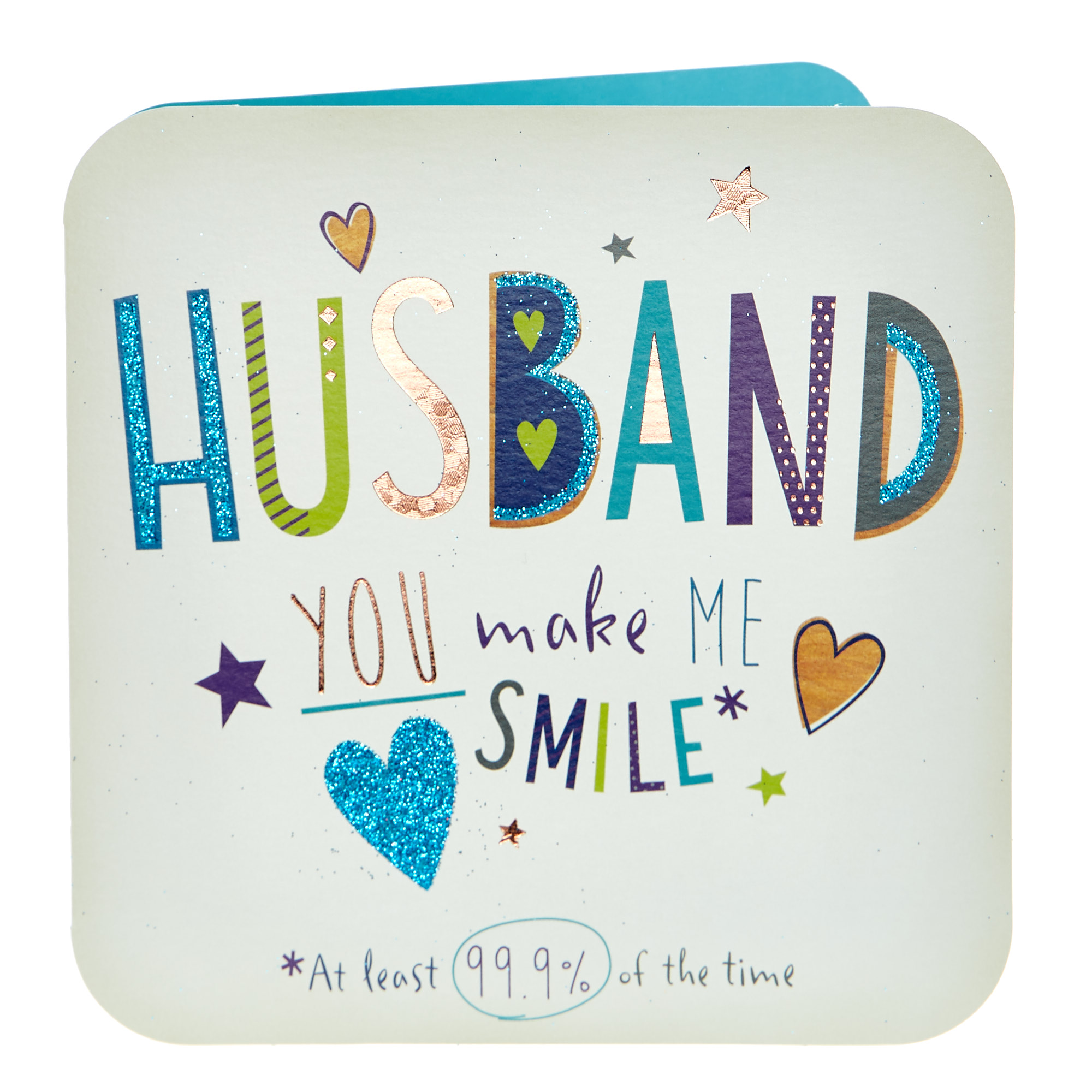 Birthday Card - Husband You Make Me Smile