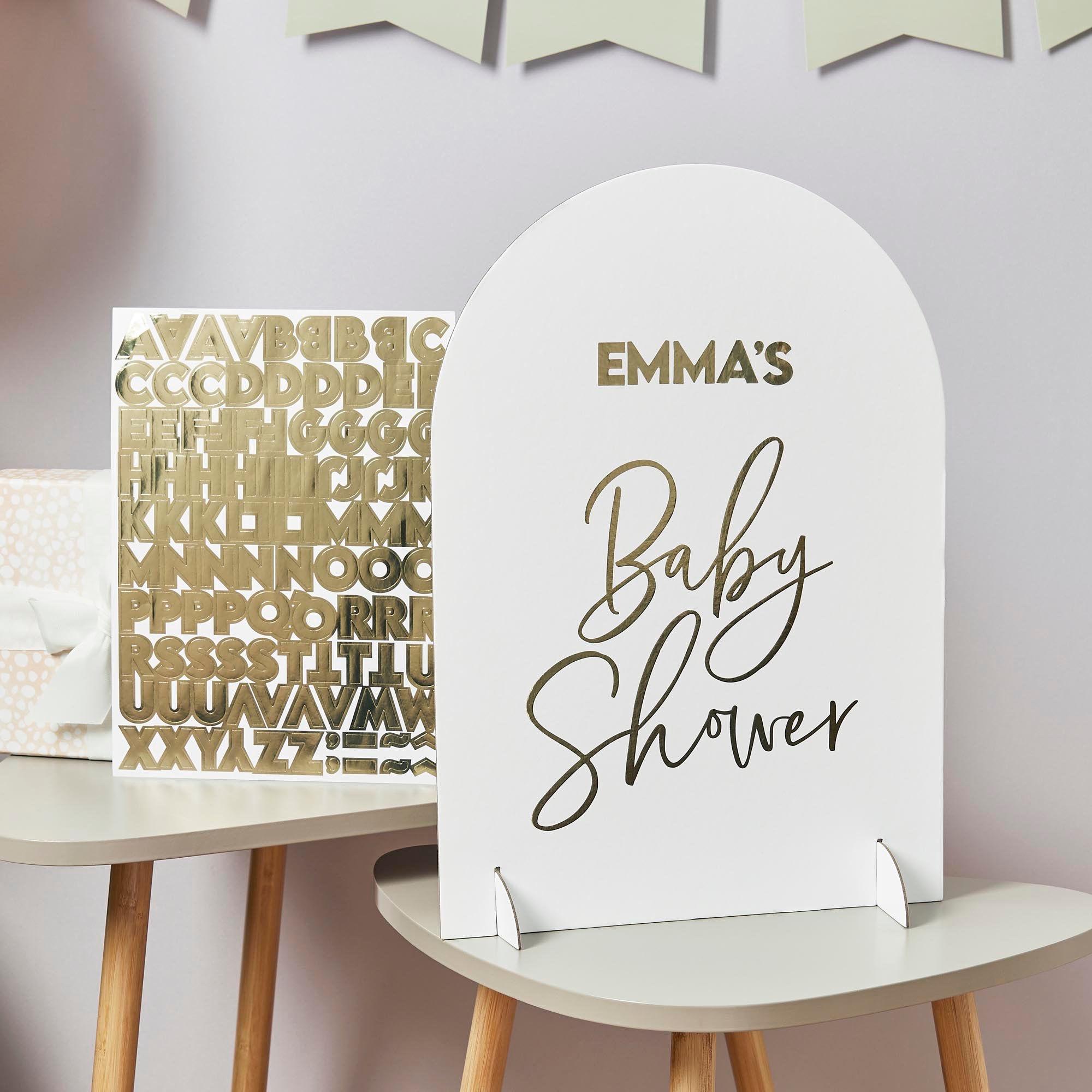 Baby Shower Customisable Sign