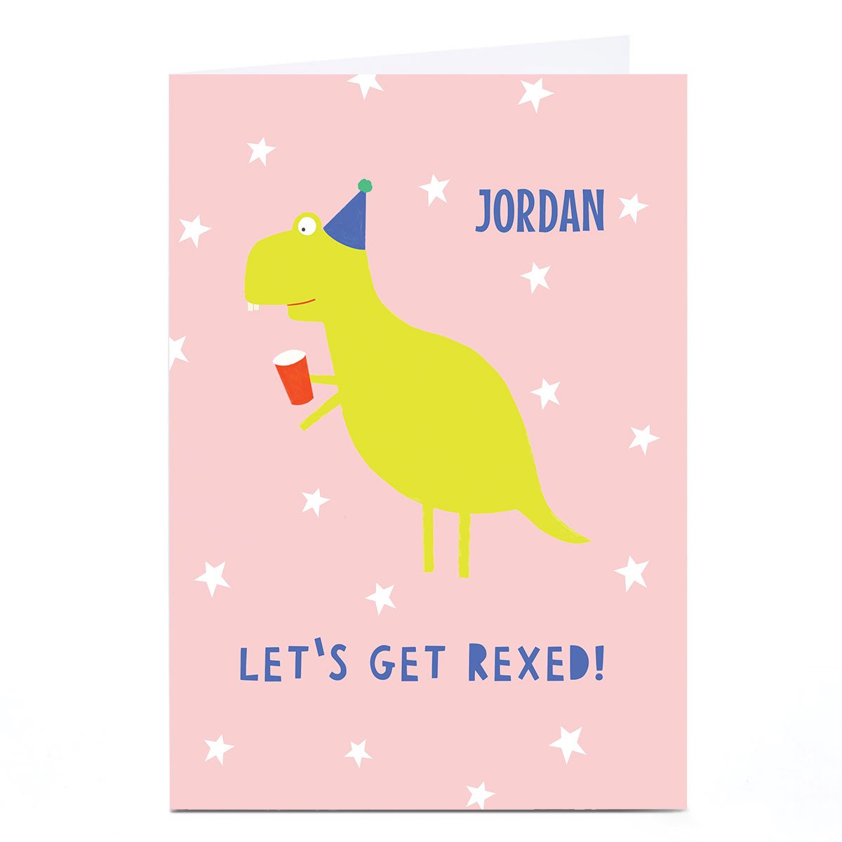 Personalised Whale & Bird Birthday Card - Let's Get Rexed! 