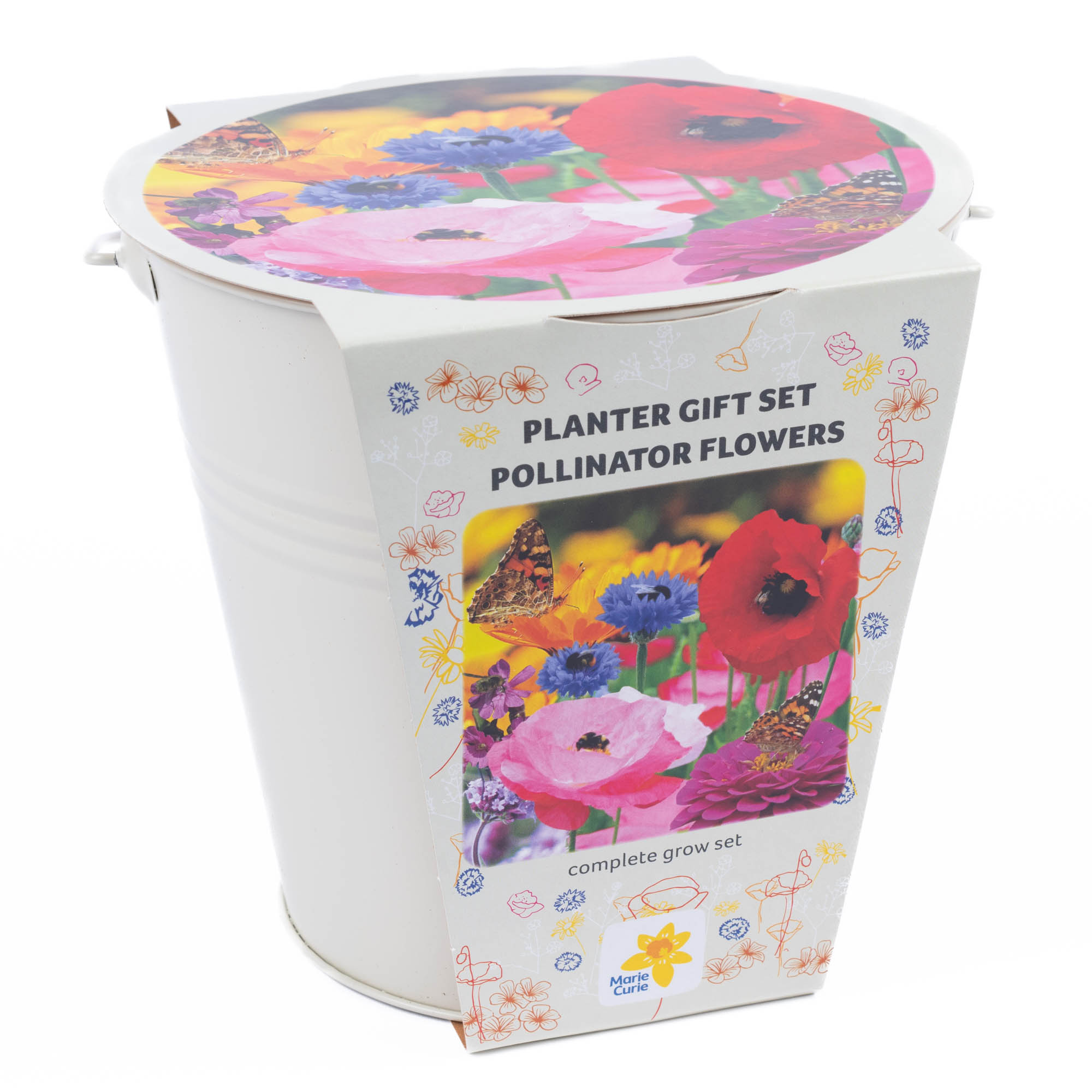 Marie Curie Pollinator Gift Bucket Planter Set