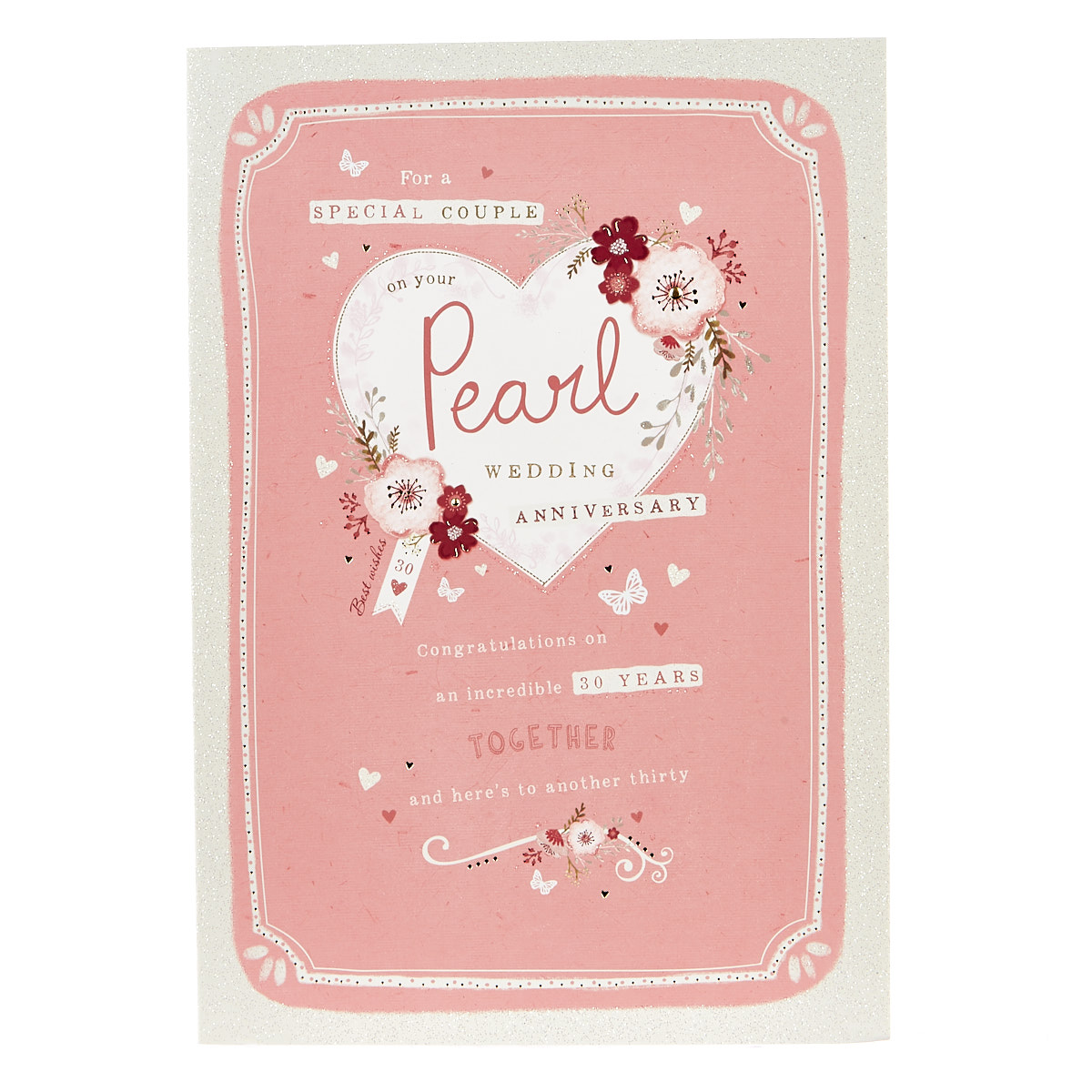 Buy Pearl Wedding Anniversary Card - For A Special Couple for GBP 0.99 ...