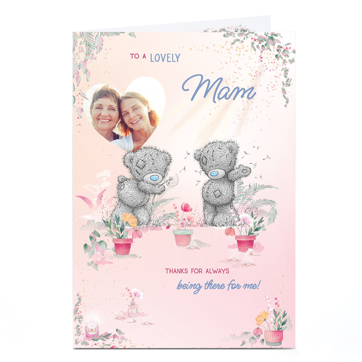 Photo Tatty Teddy Mother's Day Card - Dandelion Wish, Mam