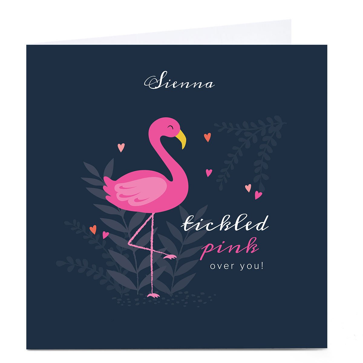 Personalised Klara Hawkins Card - Tickled Pink Over You 