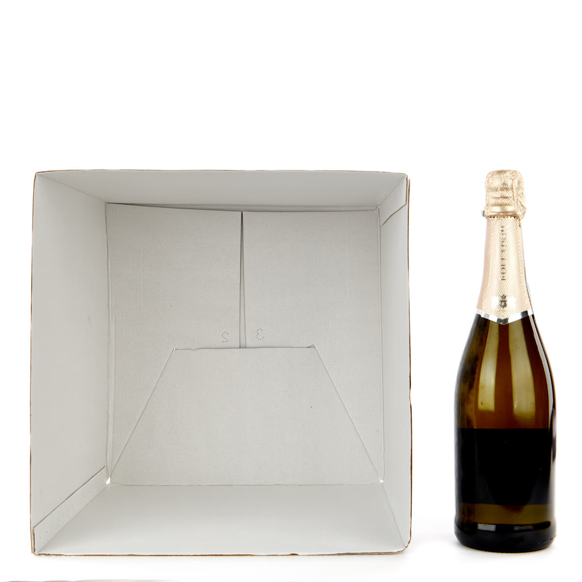 Grey and White Flat-Pack Jumbo Christmas Gift Box