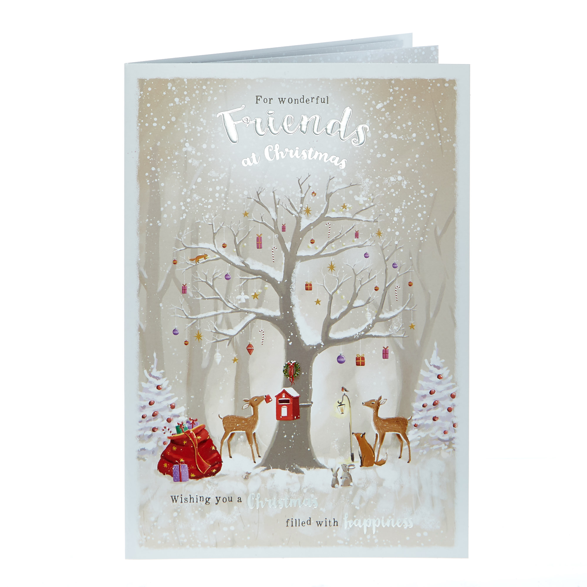 Christmas Card - For Wonderful Friends 
