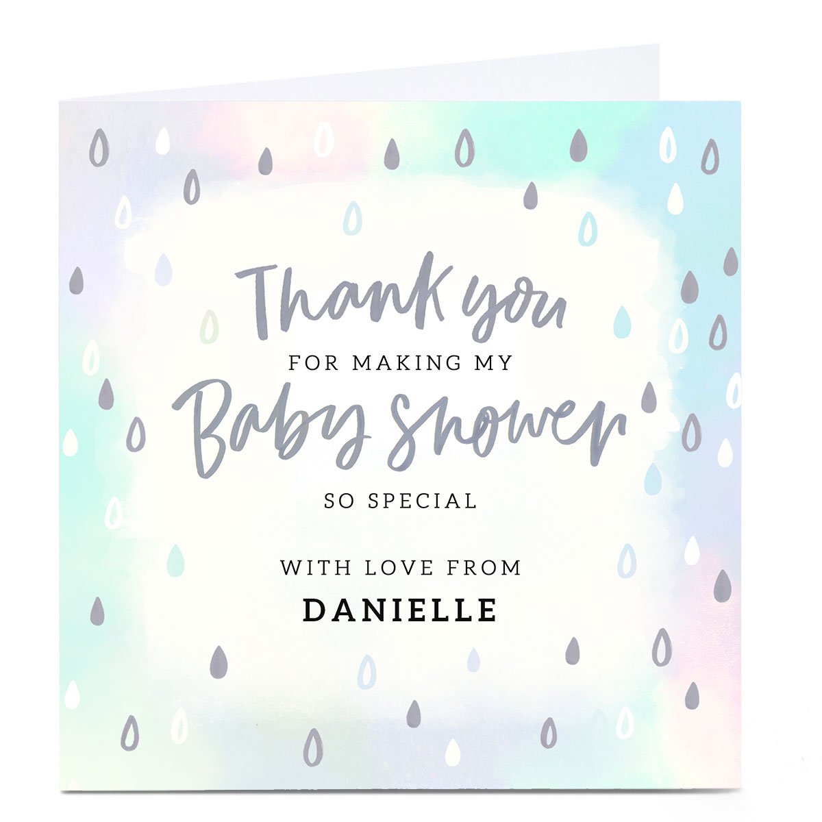 Personalised Thank You Card - Baby Shower 