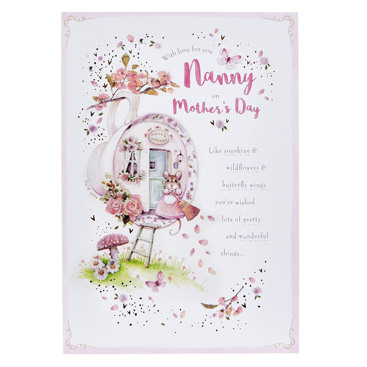 Mother's Day Card - Nanny, Mouse House