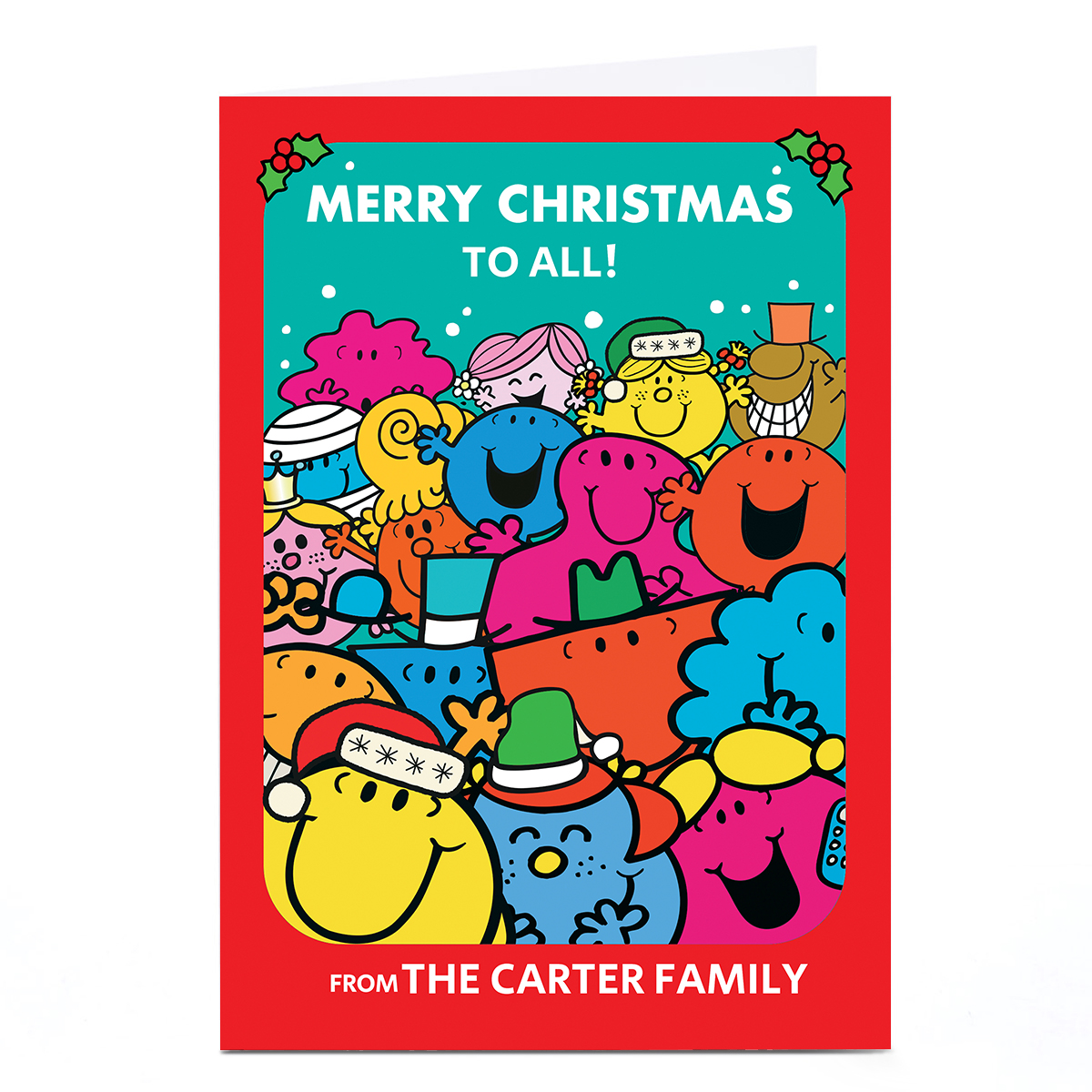 Personalised Mr Men & Little Miss Card - From The Family