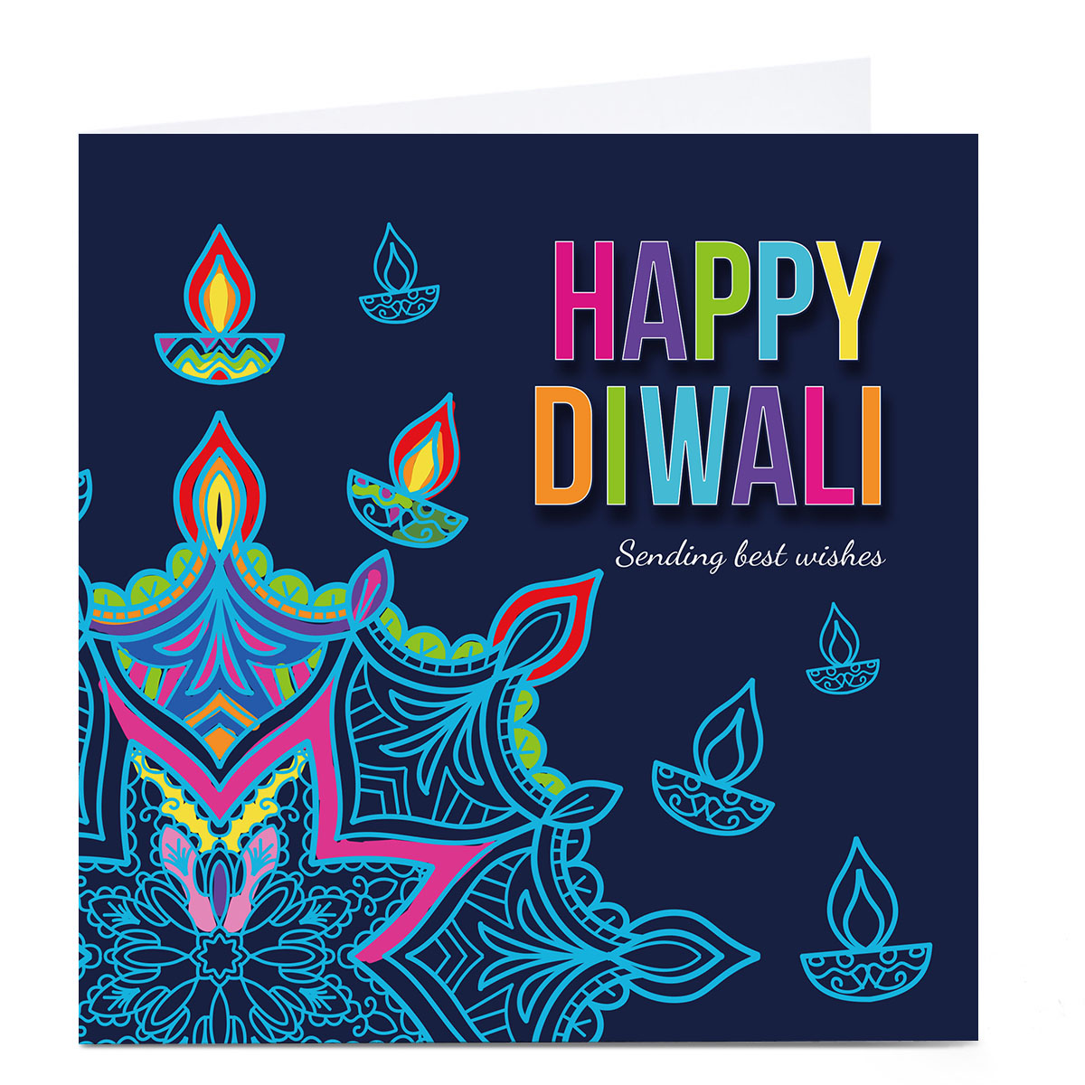 Personalised Roshah Designs Diwali Card - Sending Best Wishes
