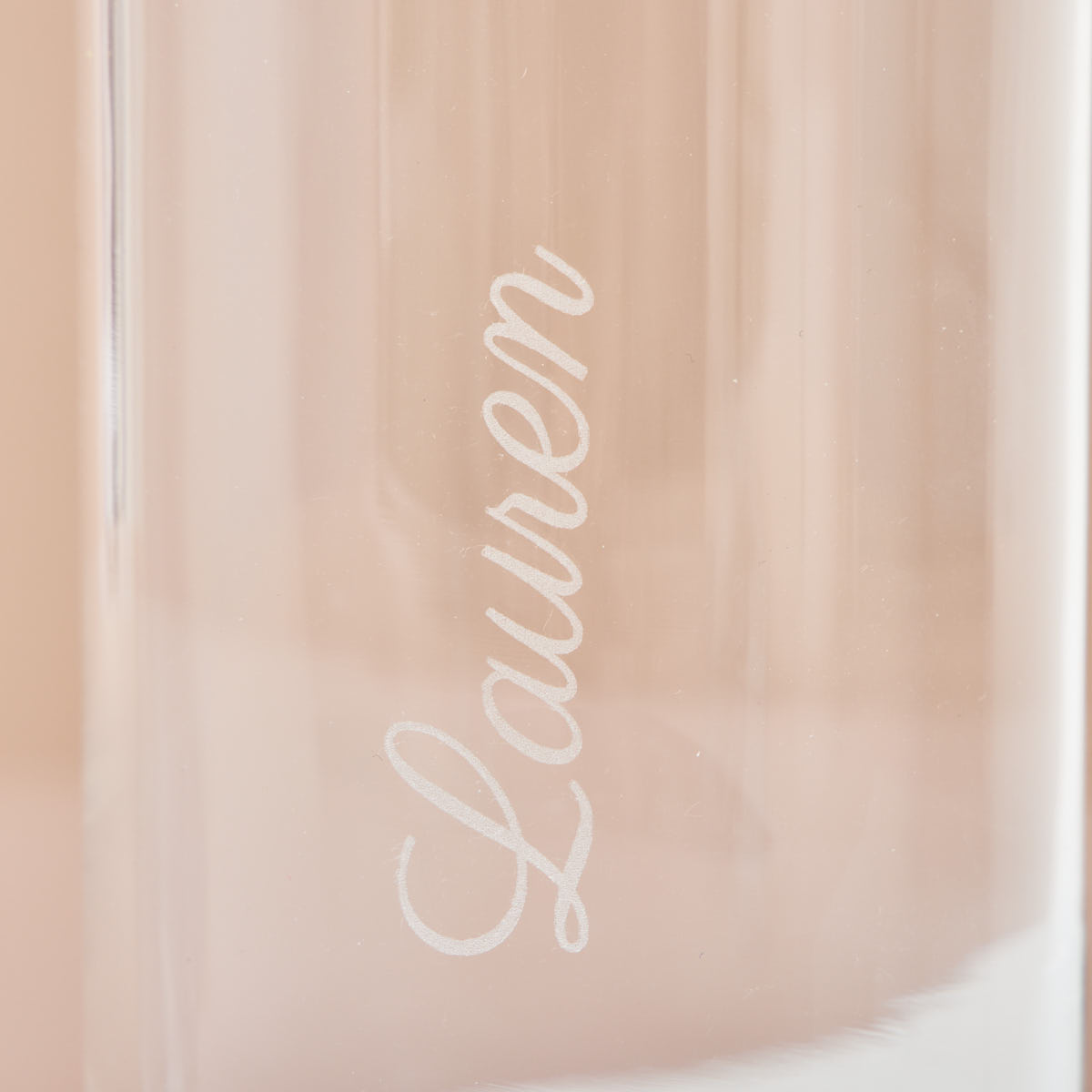 Personalised Engraved Name Can Shaped Glass