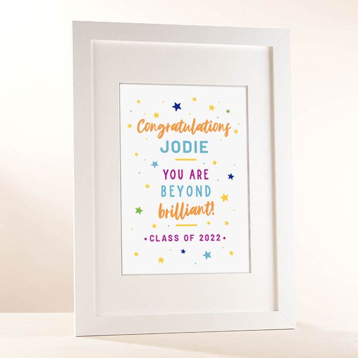Personalised Congratulations Portrait Print