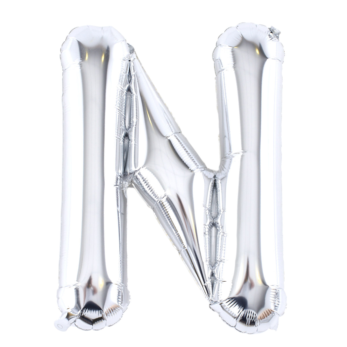 Silver Letter N Air-Inflated Balloon