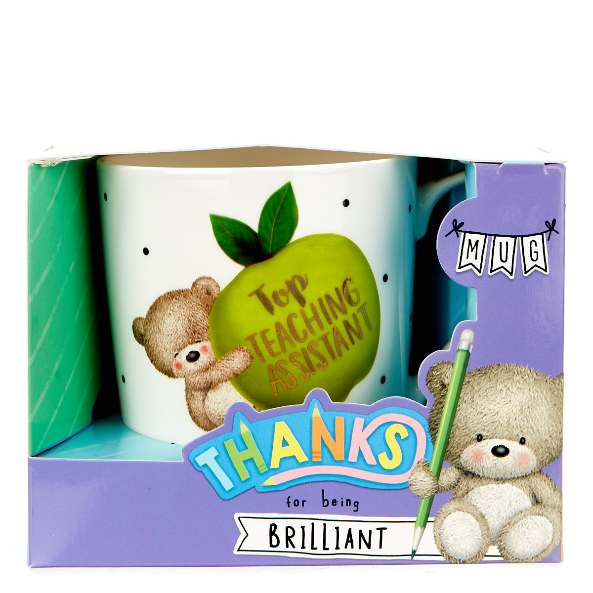 Hugs Bear Mug - Top Teaching Assistant 
