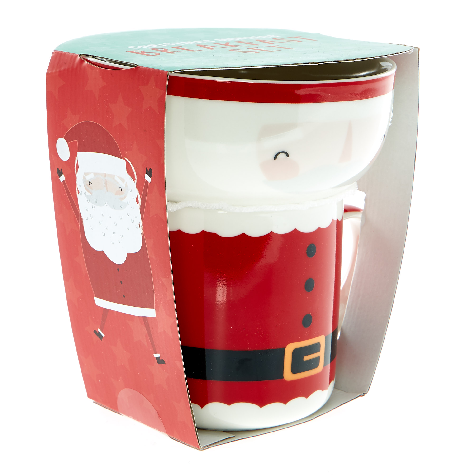 Santa Christmas Morning Breakfast Set