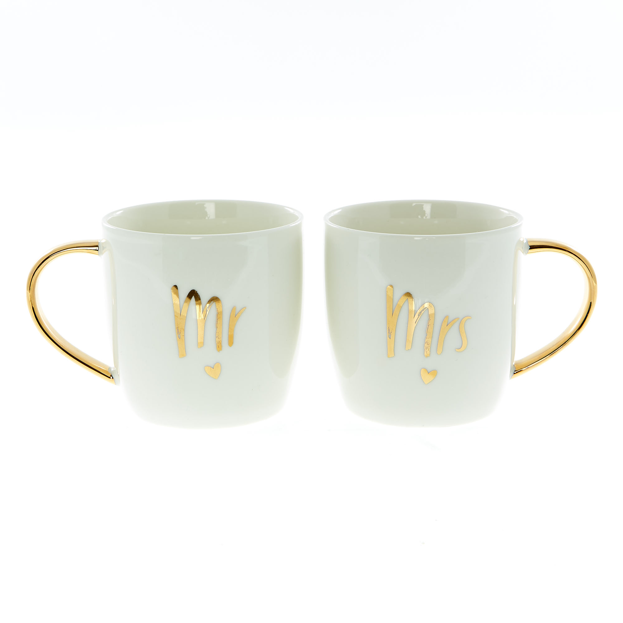 Two Hearts Mr & Mrs Mug Set