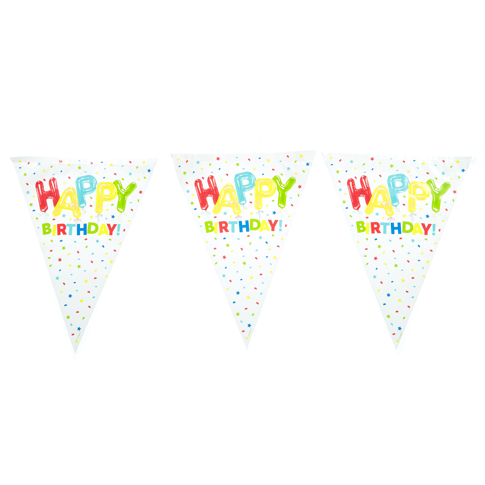 Happy Birthday Balloons Party Tableware & Decorations Bundle - 8 Guests