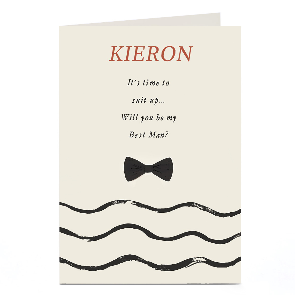 Personalised Card - Will You Be My Best Man?