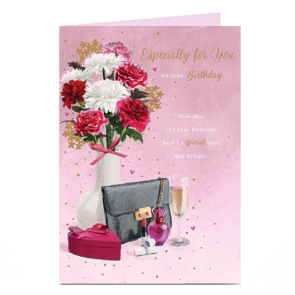 Birthday Card - Pink Flowers