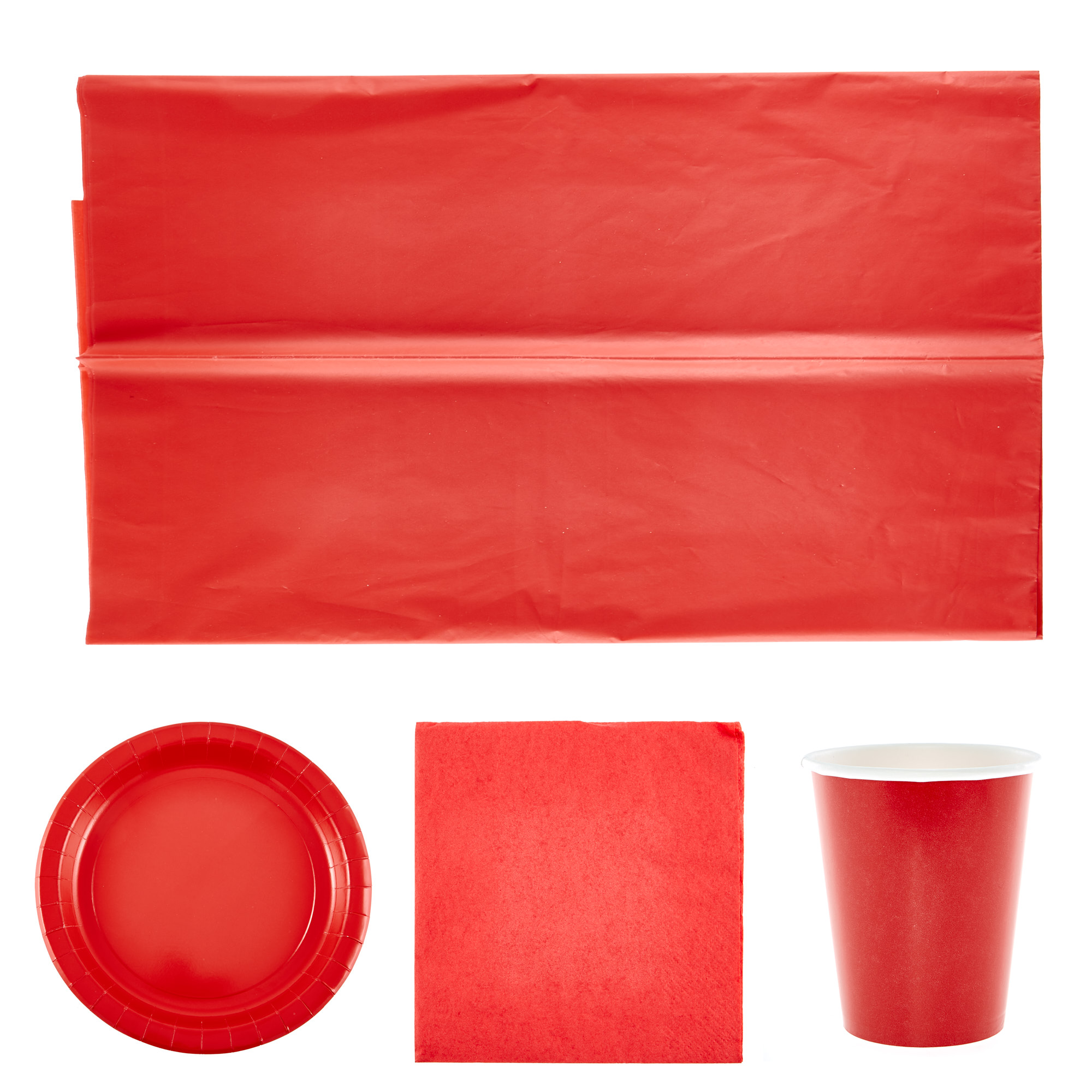 Red Party Tableware Bundle - 8 Guests