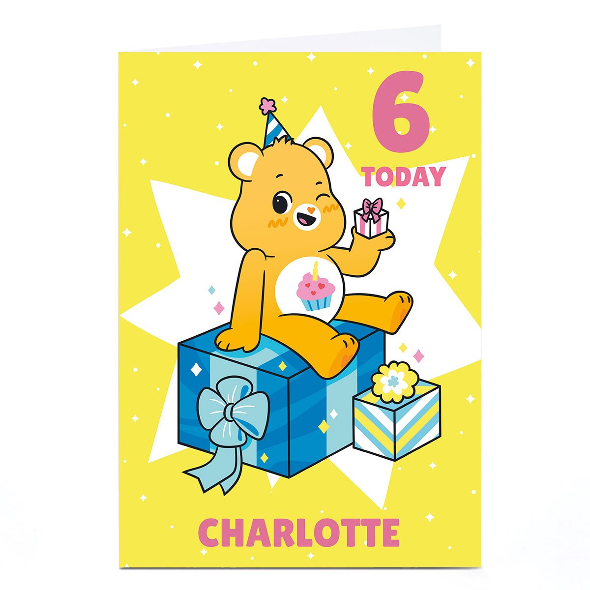 Personalised Birthday Card - Care Bears Age and Name 