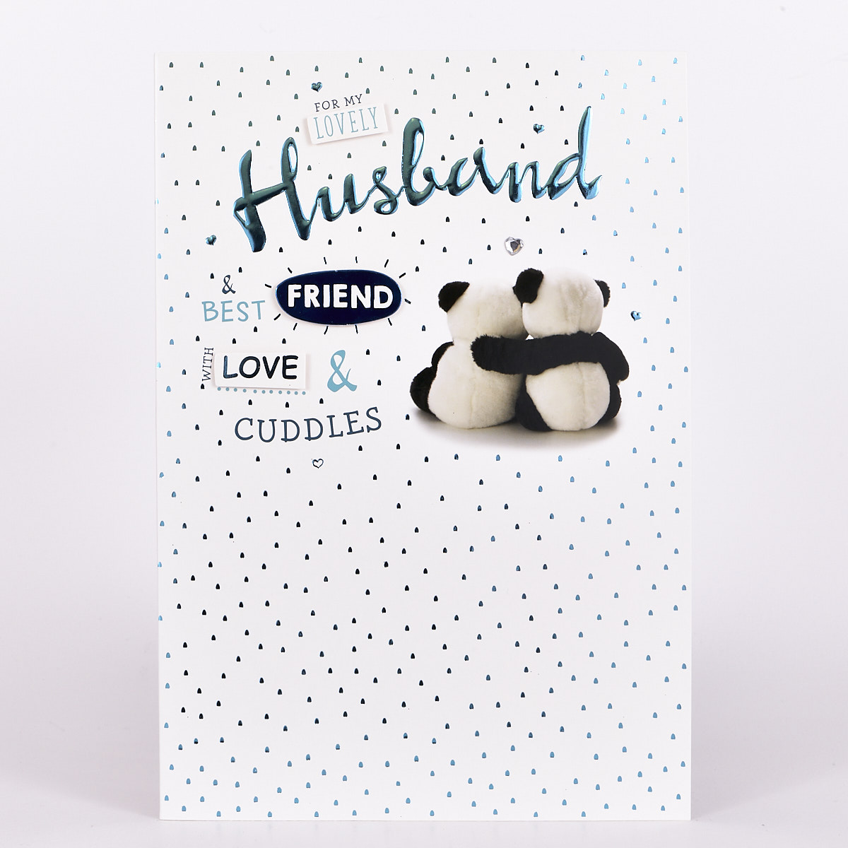 Signature Collection Birthday Card - Husband, Pandas