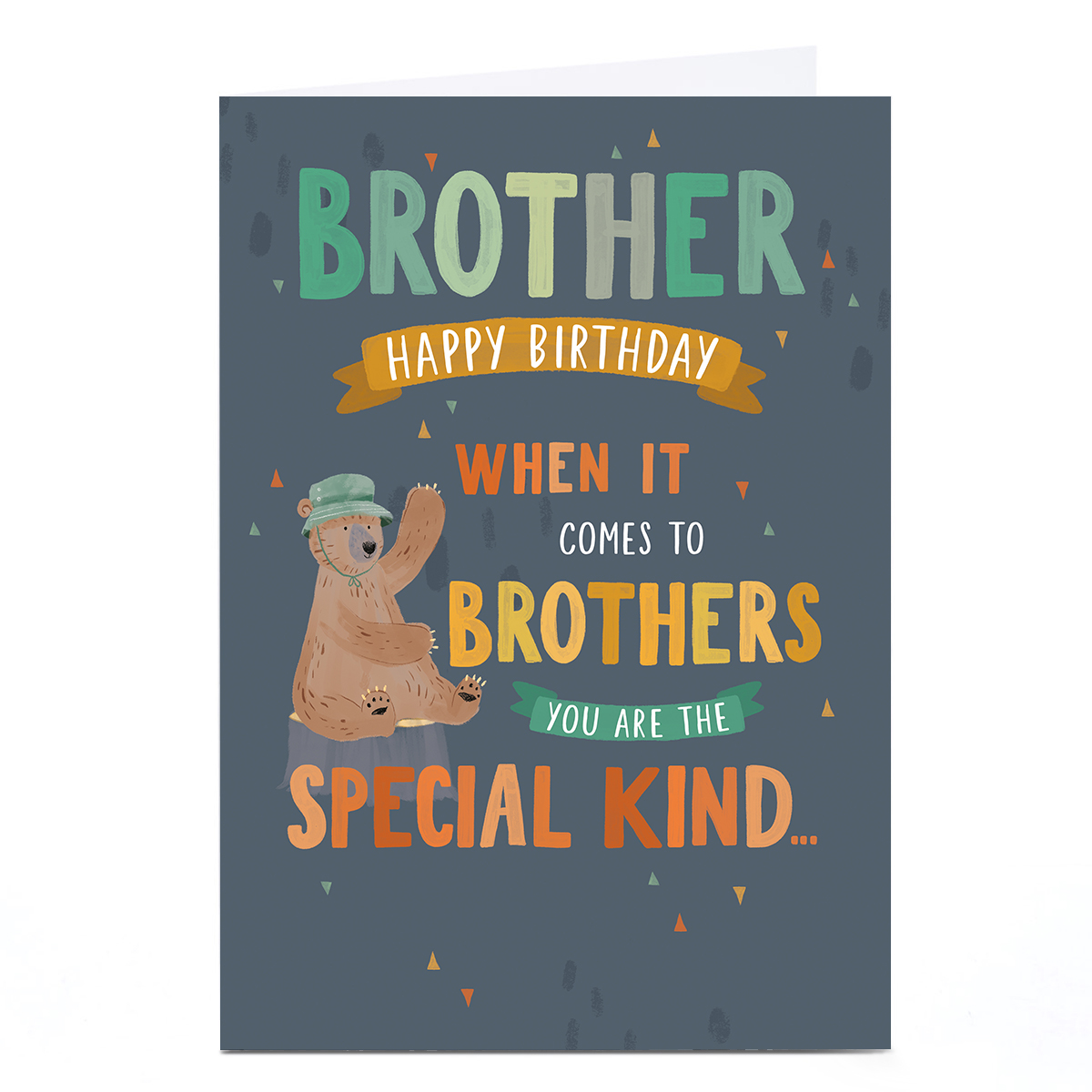 Personalised Birthday Card - Special Kind of Brother
