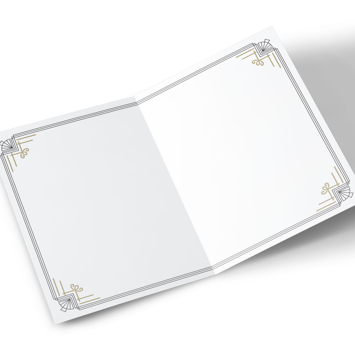 Personalised Anniversary Card - Art Deco Champagne