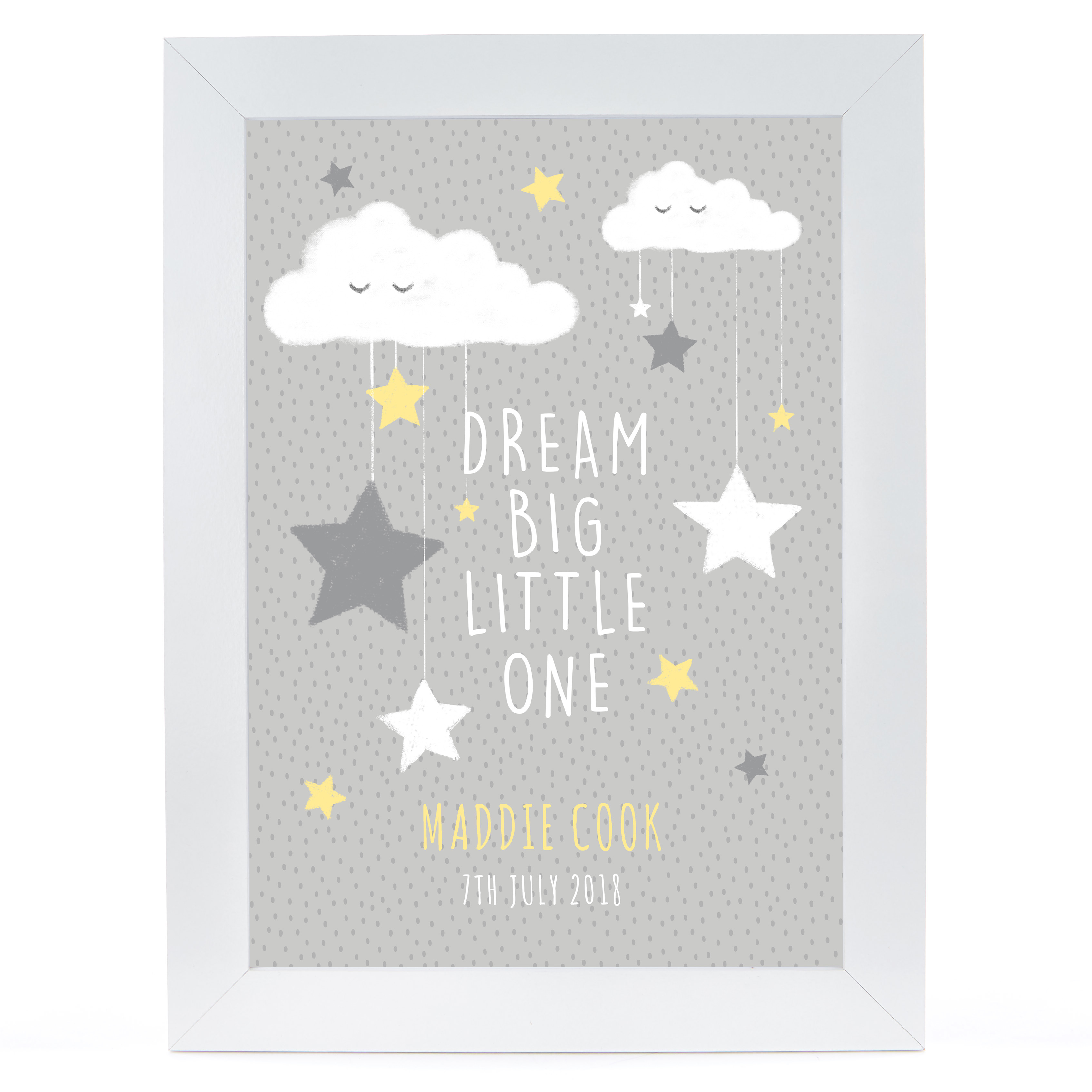 Personalised Night's Sky Print - Dream Big Little One