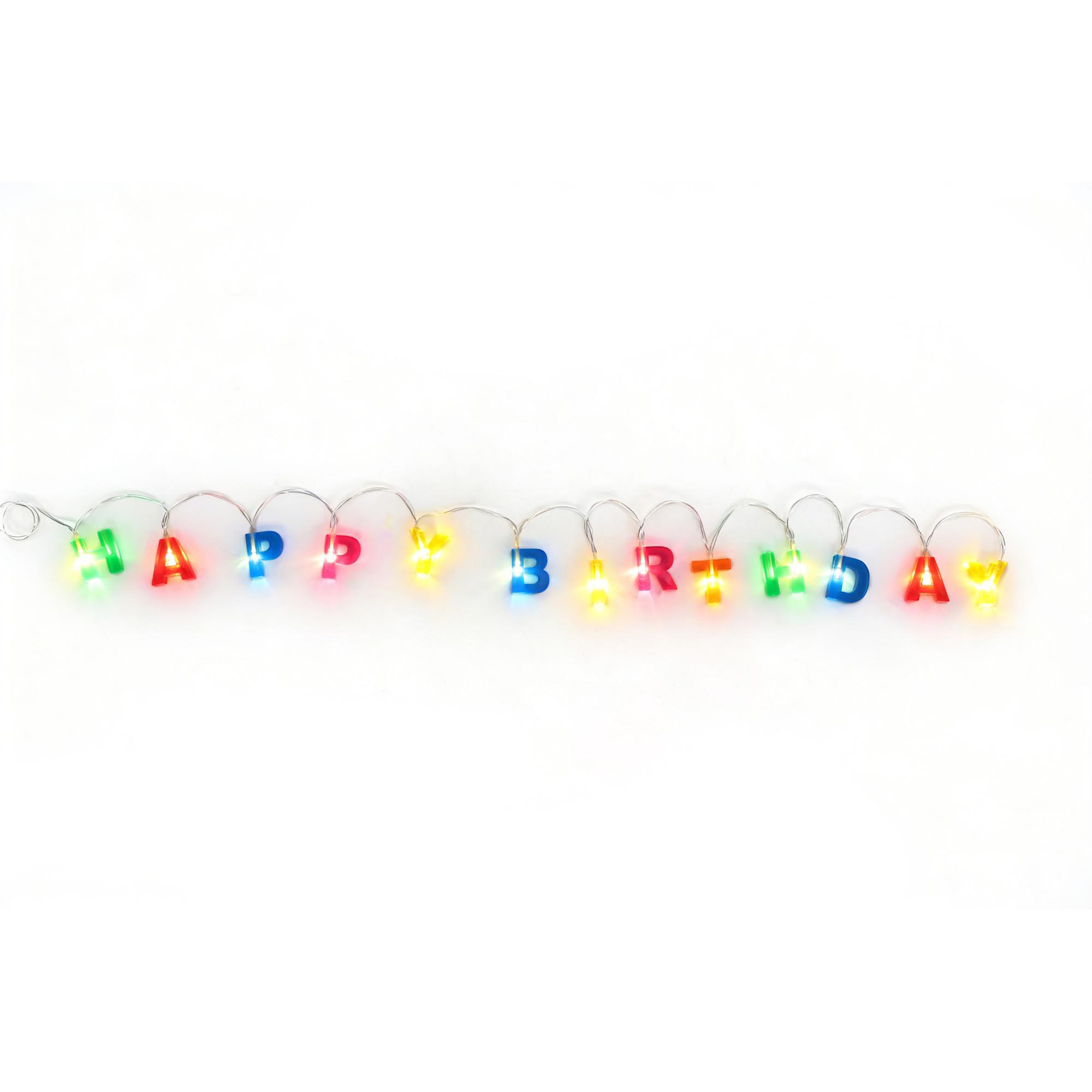LED Happy Birthday String Lights