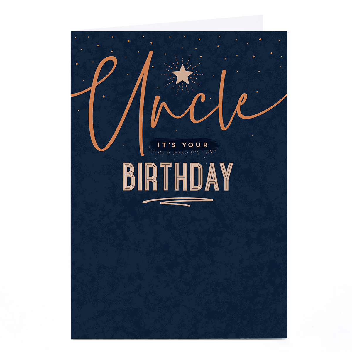 Birthday Card - Star Uncle