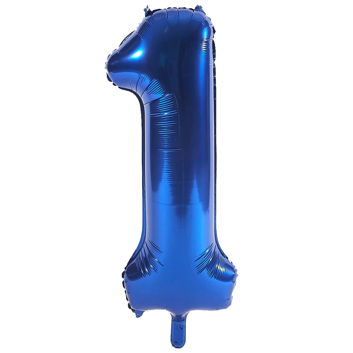 Age 18 Giant Foil Helium Numeral Balloons - Blue (deflated)