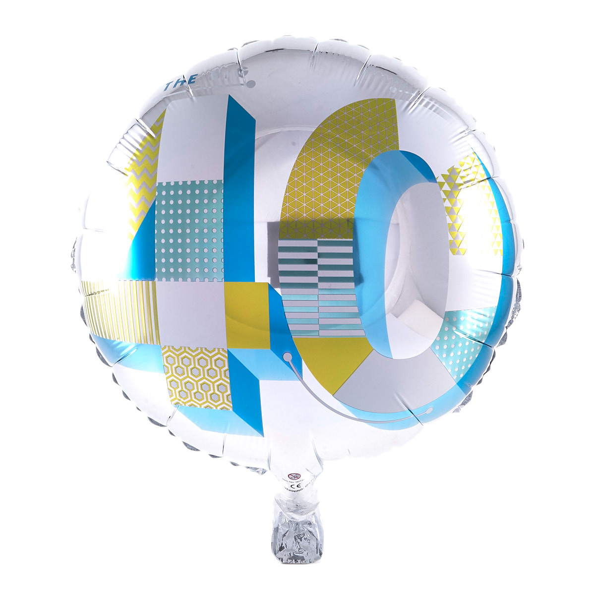 40th Birthday Silver Foil Helium Balloon