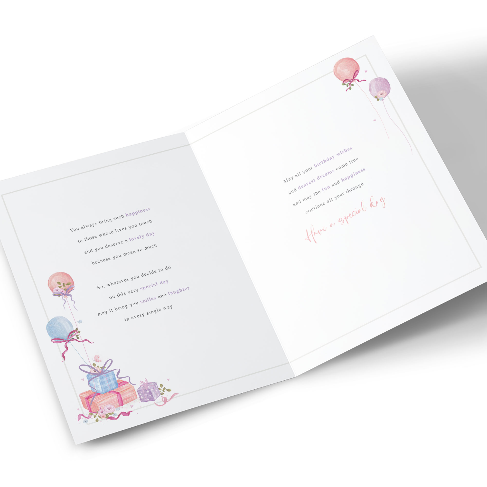 Photo Birthday Card - Celebrate With Joy Poem, Any Name