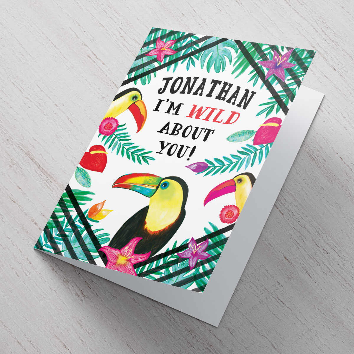 Personalised Card - Wild About You