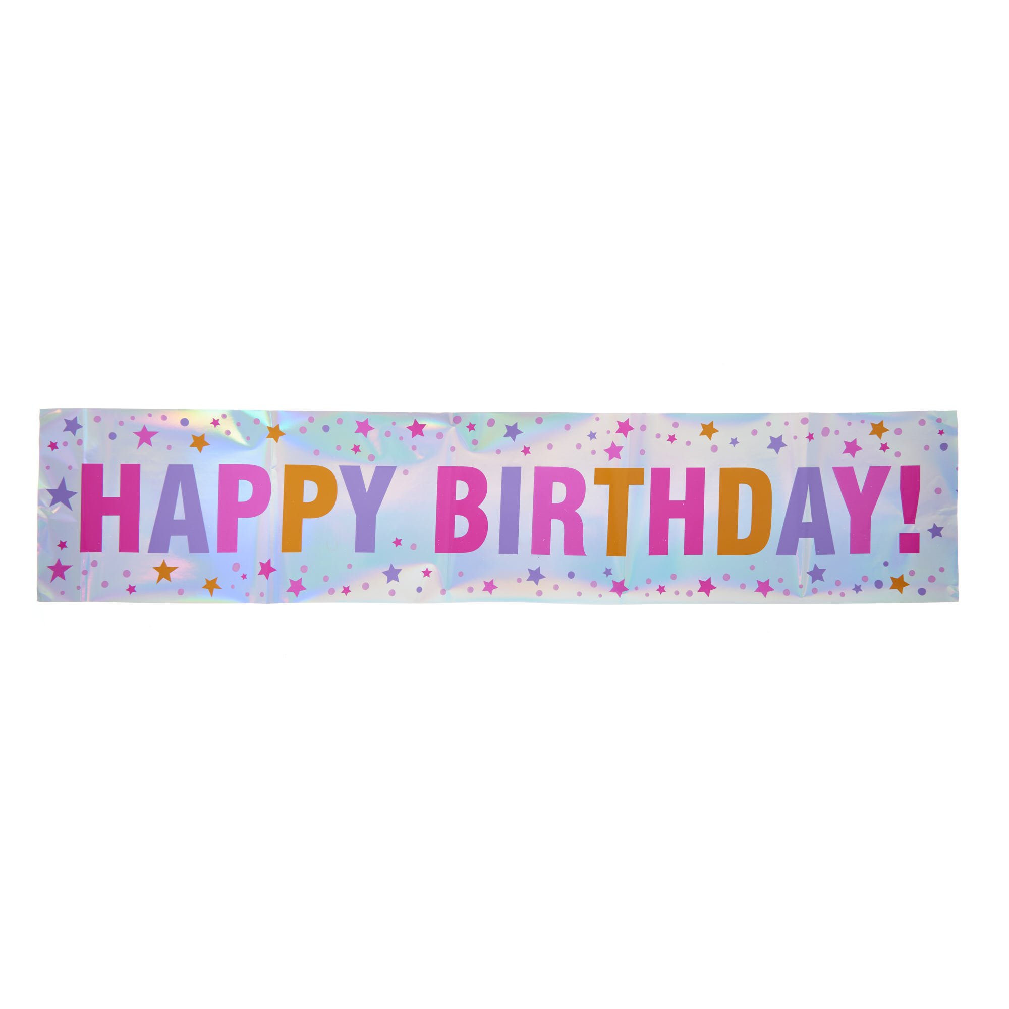 Giant Pink Happy Birthday Banner