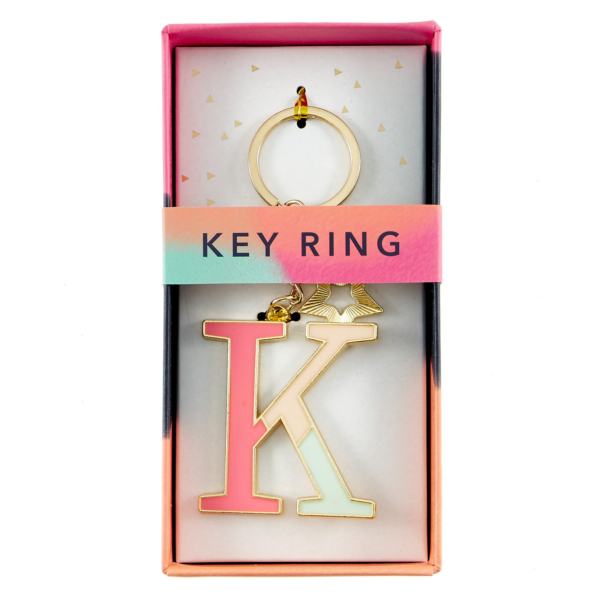 Letter K Alphabet Keyring