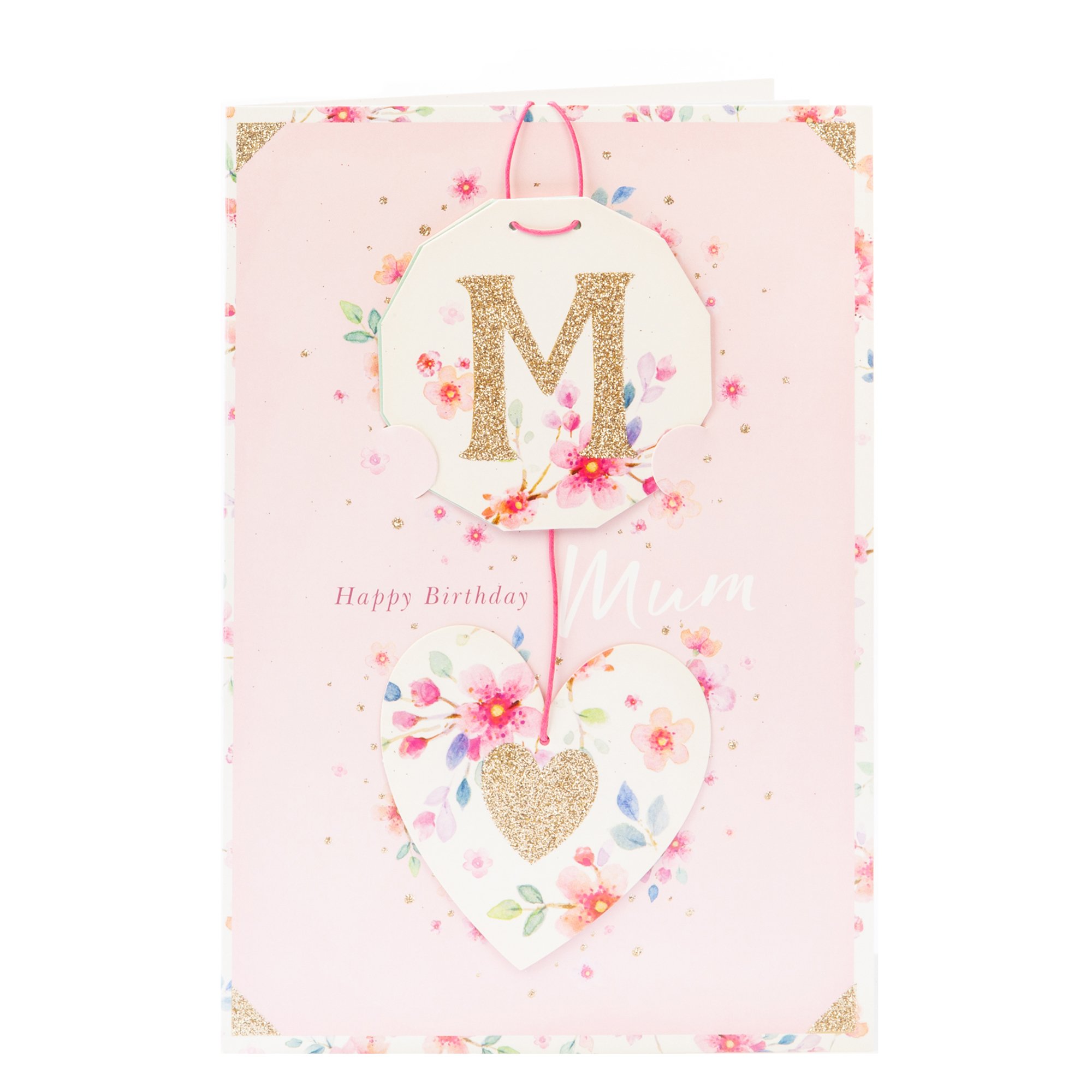 Birthday Card - Mum With Hanging Sign