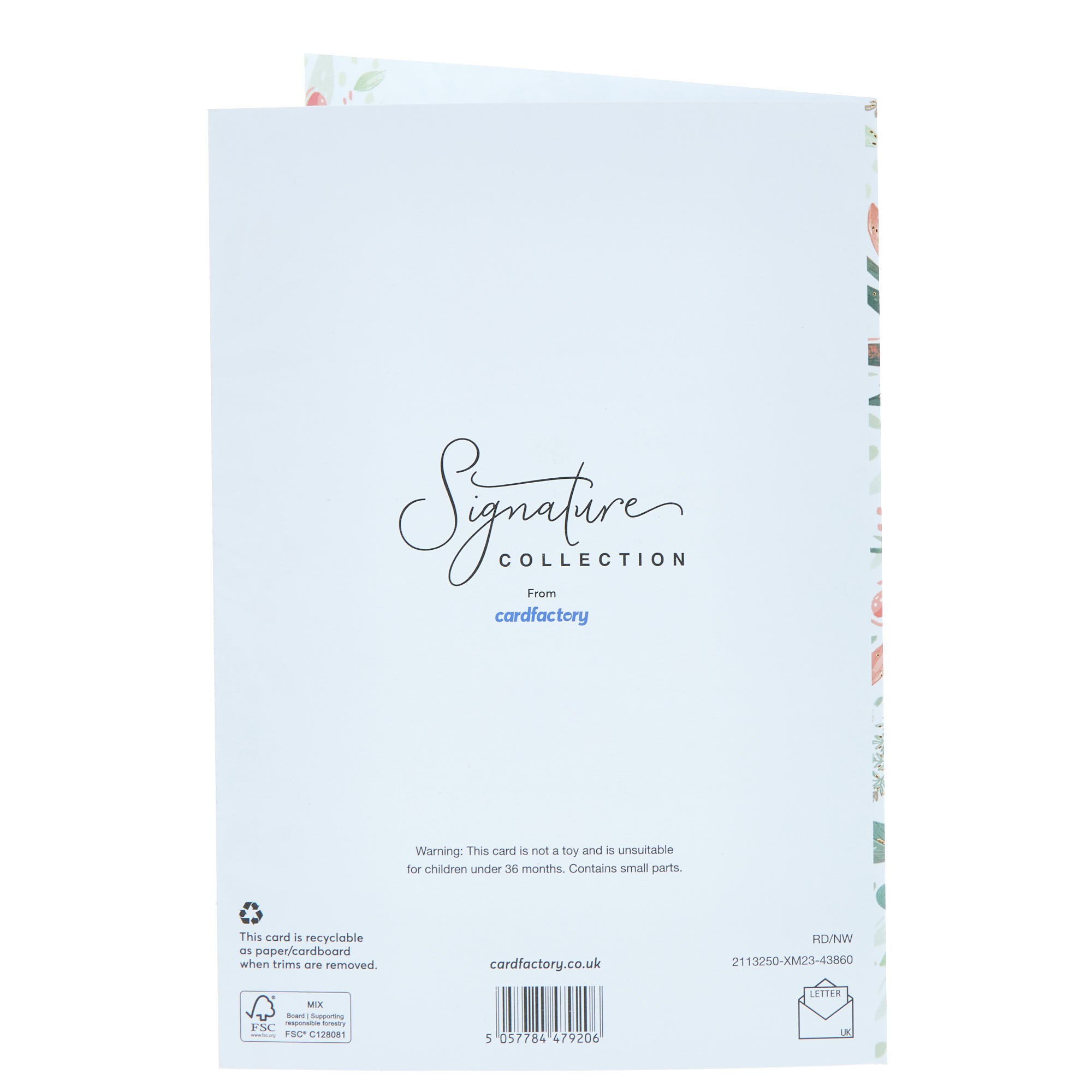 Sister In Law Sentimental Verse & Foliage Christmas Card