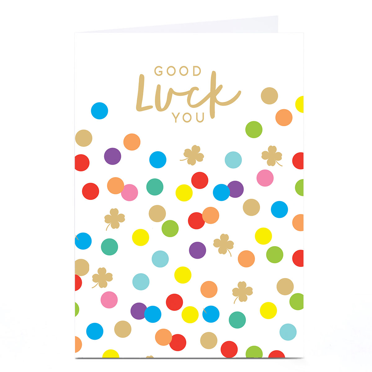 Good Luck Card -  Polka Dots