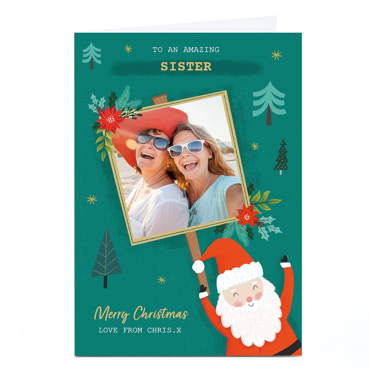 Photo Dalia Clark Christmas Card - Santa