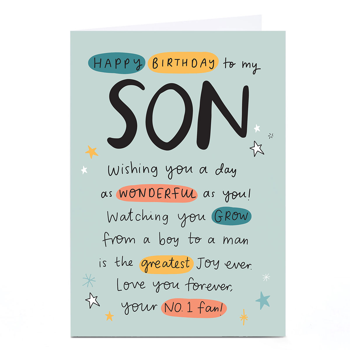 Birthday Card - The Greatest Joy, Son