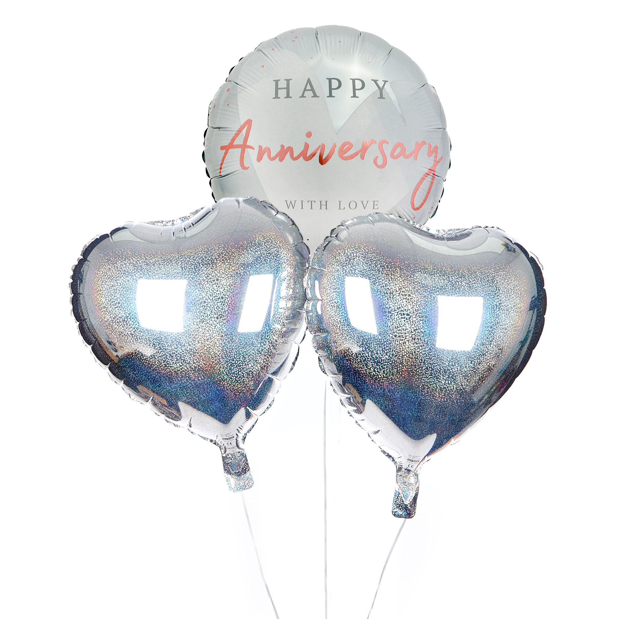 With Love Happy Anniversary Balloon Bouquet - DELIVERED INFLATED!