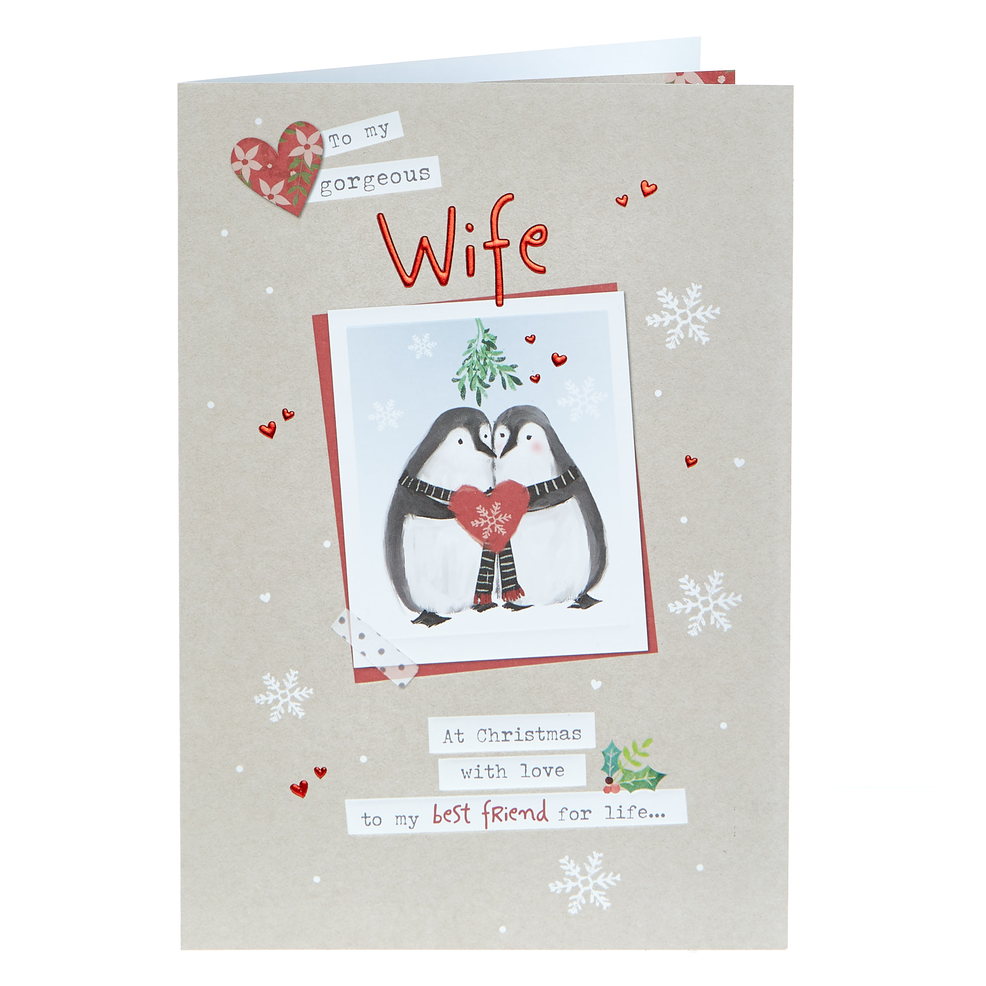 Christmas Card - Gorgeous Wife Best Friend For Life