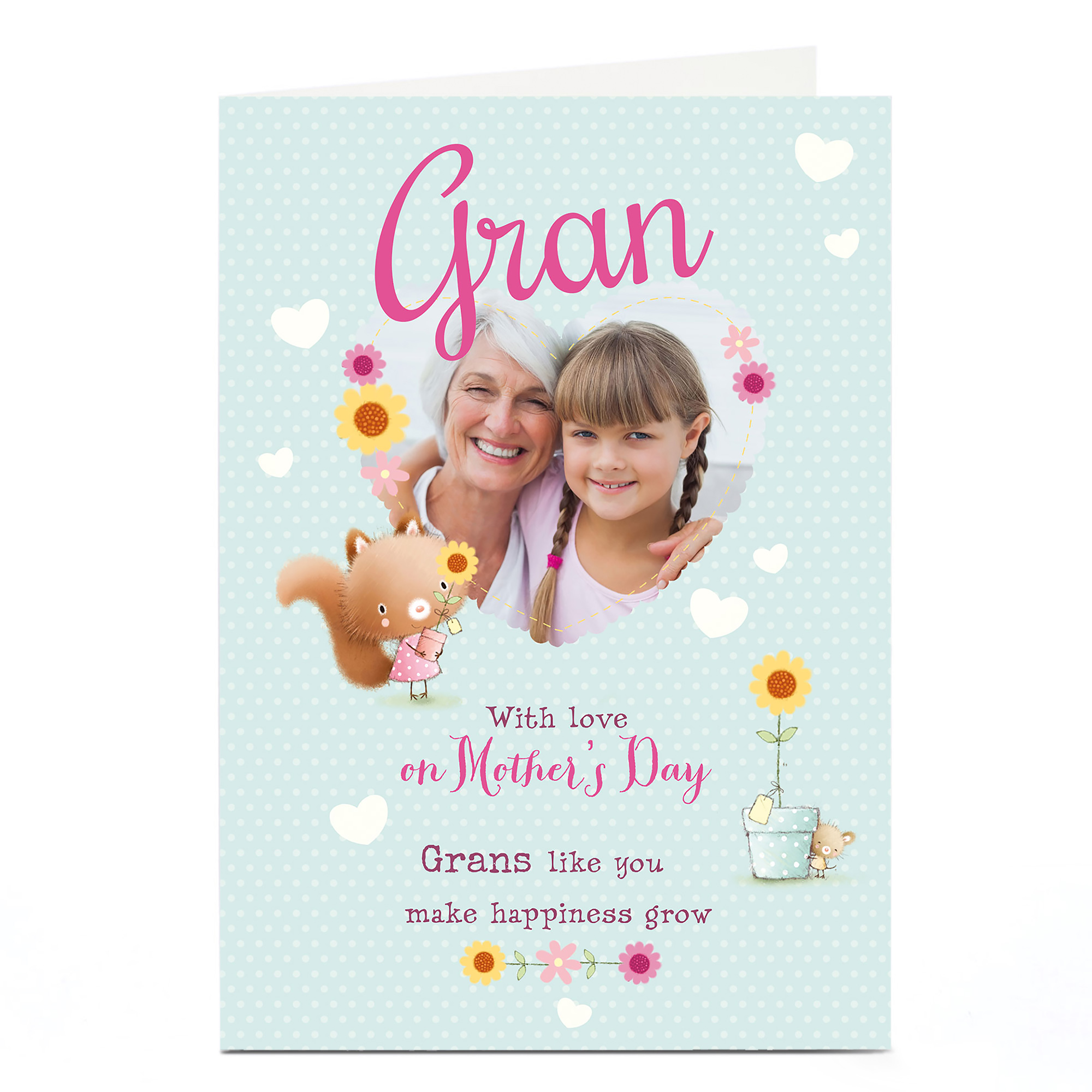 Photo Upload Mother's Day Card - Make Happiness Grow